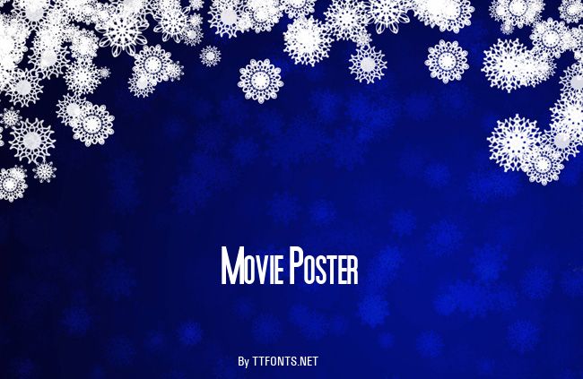 Movie Poster example